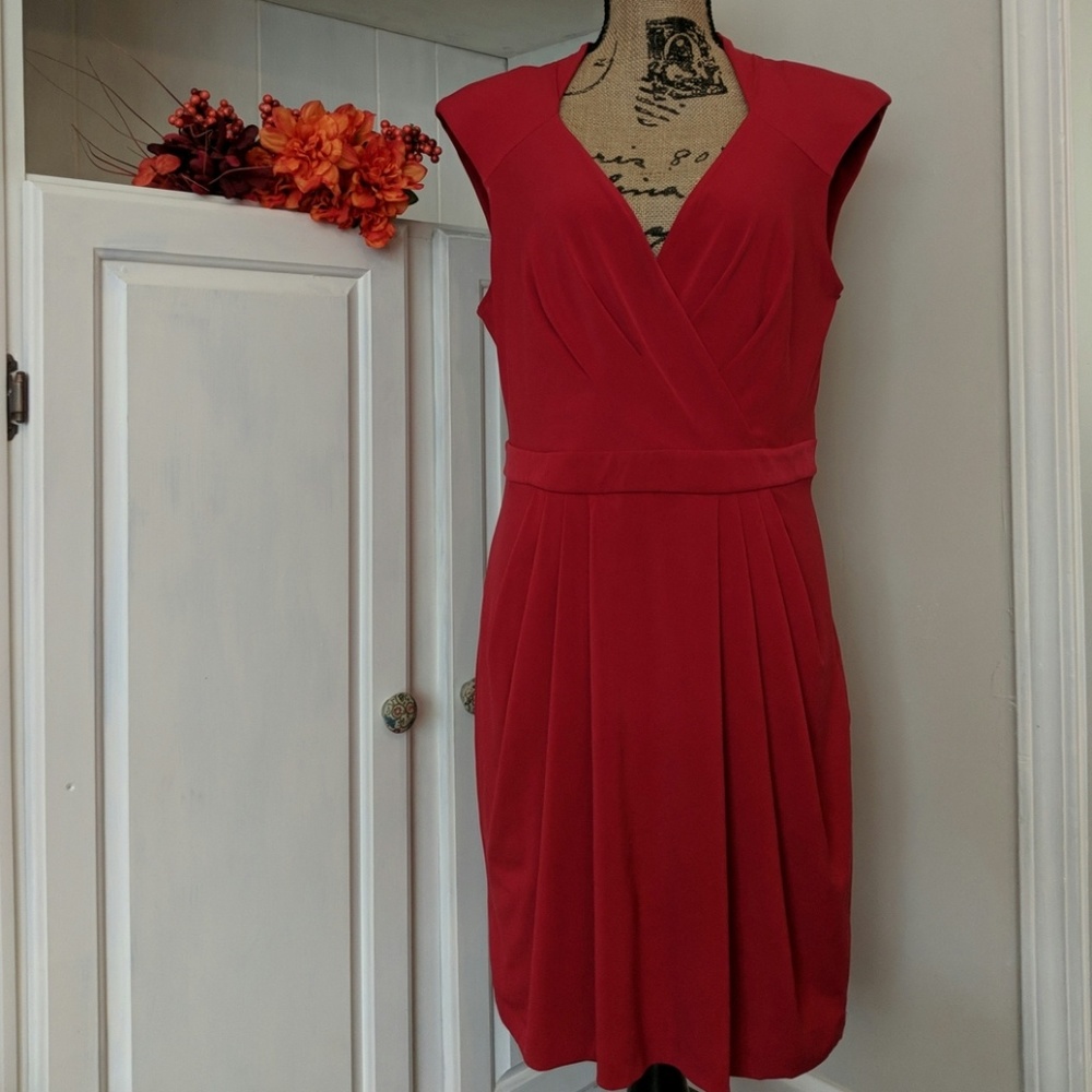 💃Red Allen B. By Allen Schwartz Dress | Large